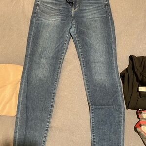 American Eagle Outfitters Blue Skinny Jeans with Medium Wash